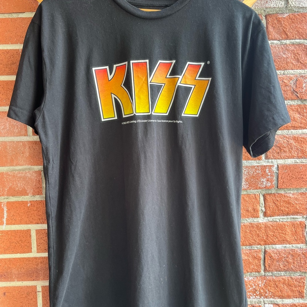 Kiss Band Logo Black Graphic Tee